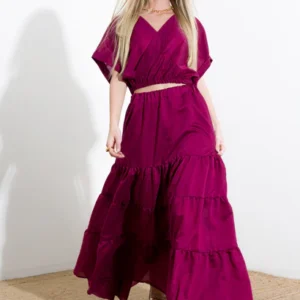 cropped tencel shirt