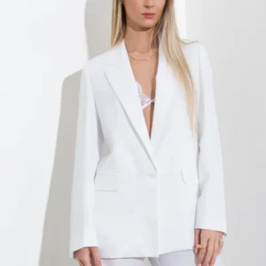 viscose linen blazer
