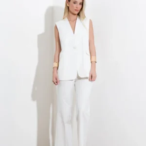 sleeveless cotton jacket