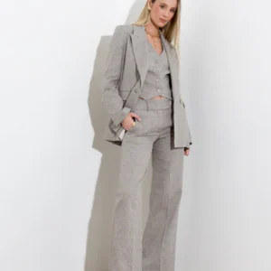 linen and cotton vest